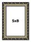 5x8 Museum-Quality Picture Frame with UV-Resistant Acrylic & Acid-Free Backing, Available in 4 Finishes - Gold, Silver, Bronze, and Black